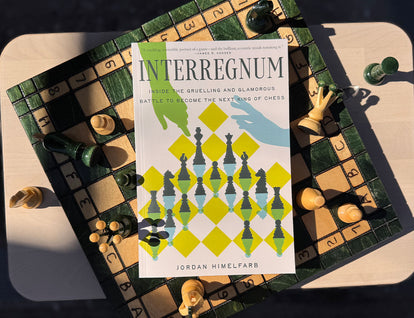 A photo of Interregnum by Jordan Himelfarb on a chessboard. 