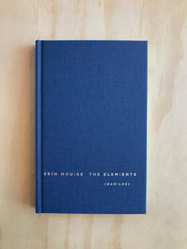  Dark Blue Cover. Text: Er’n Moure. The Elements. (Nam:loz). 
